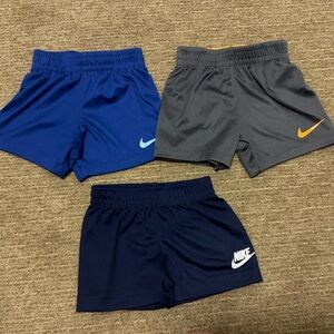 Nike Kids Shorts Set - Blue, Navy, and Gray